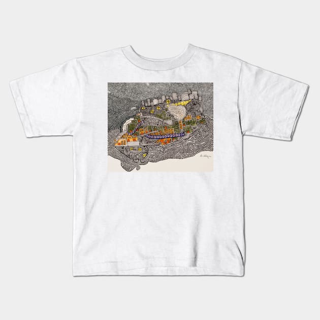 Sailing boat Kids T-Shirt by Al1cee